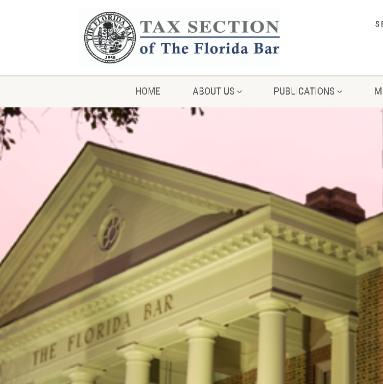 Florida Bar Tax Section selected project work